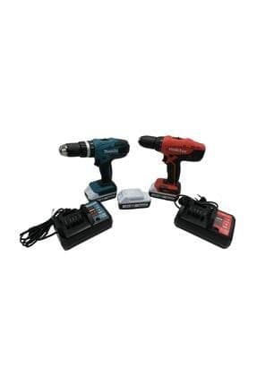 18 Volt Şarjlı Matkap Set HP457DWE3 3 Akülü Vidalama