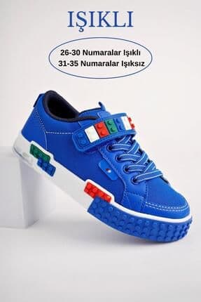 Sonic Garantili Legolu Bağcıklı Ve Cırtlı Ortopedik Çocuk Sneaker Spor Ayakkabı