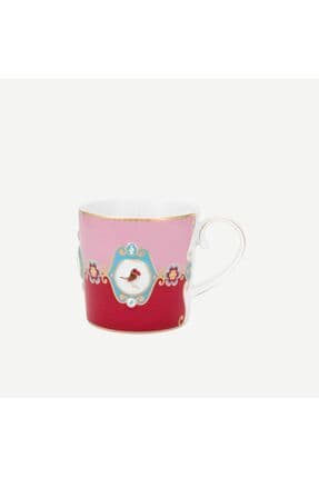 Love Birds Kırmızı Pembe Porselen Kupa 150 ml