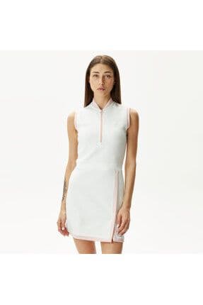 Kadın Flare Fit Beyaz Elbise