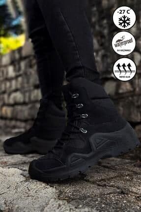 Siyah Combat Gtx Waterproof Fermuarlı Bot