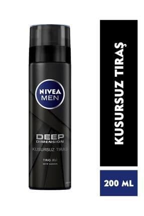 Men Erkek Tıraş Jeli Deep Dimension 200ml, Kusursuz Tıraş, Aktif Karbon, Kaygan Tıraş Deneyimi