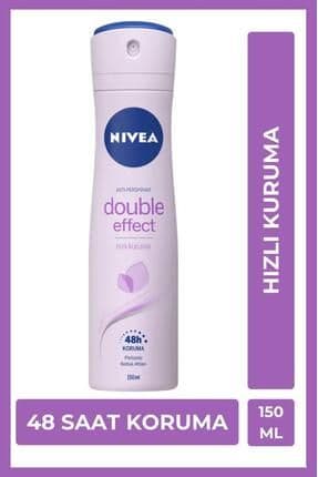 Kadın Sprey Deodorant Double Effect 150ml, Ter Kokusuna Karşı 48 Saat Koruma, Pürüzsüz Koltuk Altı