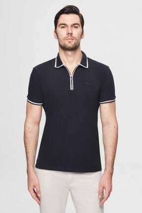 Ds Damat Regular Fit Lacivert Pike Dokulu T-Shirt