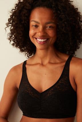#hiççamaşırı Siyah Balensiz Dantelli Bralet