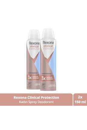 Clinical Protection Kadın Sprey Deodorant Confidence 96 Saat Koruma 150 ml X2