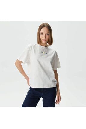 Slim Fit Kadın Beyaz T-shirt