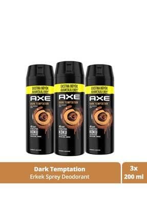 Erkek Sprey Deodorant Dark Temptation 200 ml X3