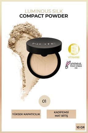 Luminous Silk Compact Powder Mat Bitişli Toz Pudra - 01 Beige