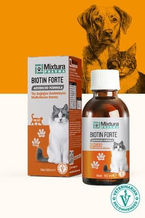 Biotin Forte Tüy Sağlığını Destekleyici Multivitamin Damla (KEDİ VE KÖPEK TÜY DÖKÜLMESİNİ ÖNLEYİCİ)