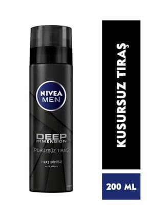 Men Erkek Tıraş Köpüğü Deep Dimension 200ml, Kusursuz Tıraş, Aktif Karbon, Kaygan Tıraş Deneyimi
