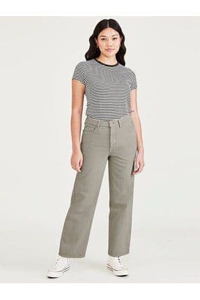 High Waist Jean Cut Straight Fit Pantolon