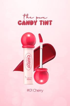 Uzun Süre Kalıcı, Parlak Bitişli, Su Bazlı Tint A'pıeu The Pure Candy Tint (NO.01 CHERRY)