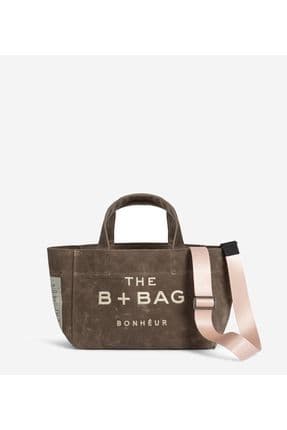 Canvas Chocolate Malt Small Tote Bag
