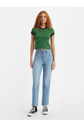 Ribcage Straight Ankle Kadın Jean Pantolon - Center Lane