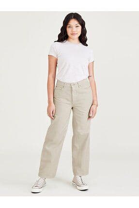 High Waist Jean Cut Straight Fit Pantolon