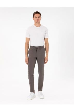 Vizon Slim Fit Esnek Jogger Kanvas Pantolon 50307954-VR052