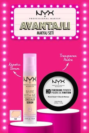 Bare With Me Kapatıcı Serum 01 Fair & Mini Pudra Seti