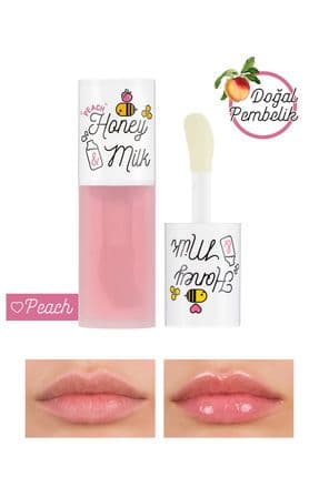 Bal ve Süt Özlü Besleyici Şeftali Aromalı Dudak Bakım Yağı A'PIEU Honey&Milk Lip Oil Light (Peach)