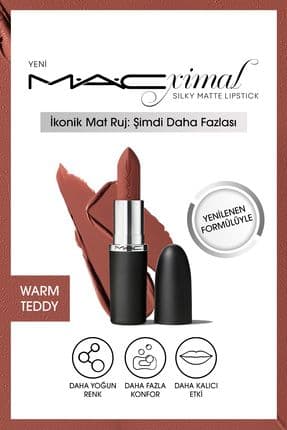 M·A·CXIMAL Silky Matte Lipstick Nemlendirme Etkili Yoğun Renk Sağlayan Ruj - Warm Teddy