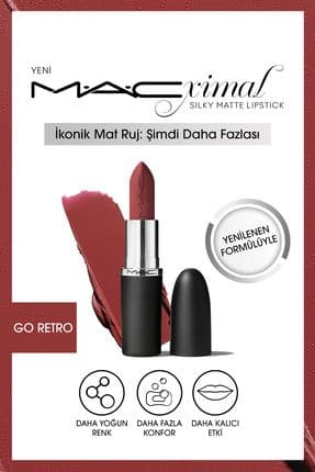 M·a·cximal Silky Matte Lipstick Nemlendirme Etkili Yoğun Renk Sağlayan Ruj - Go Retro