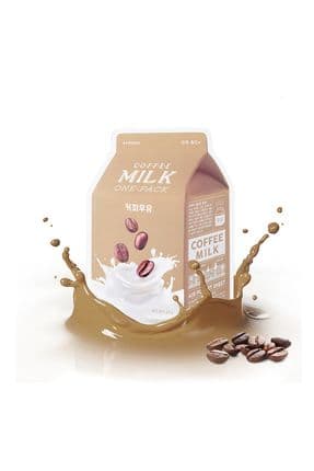 Yaşlanma Karşıtı Yaprak Maske (KAHVE-SÜT) A'pıeu Coffee Milk One-pack