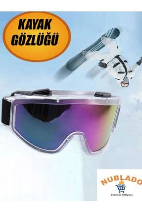 Kayak Gözlüğü Offroad Antifog Ventilli  Korumalı Güneş Kar Gözlük Gökkuşağı Snowboard Glasses Sporu