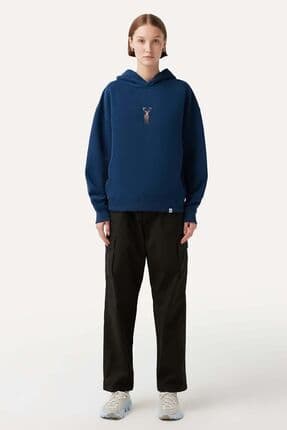 Geyik Super Soft Hoodie - Indigo Mavi