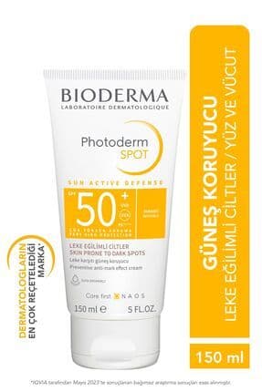 Photoderm SPOT SPF50+ Leke Karşıtı Yüksek Korumalı Yüz ve Vücut Güneş Kremi 150 ml