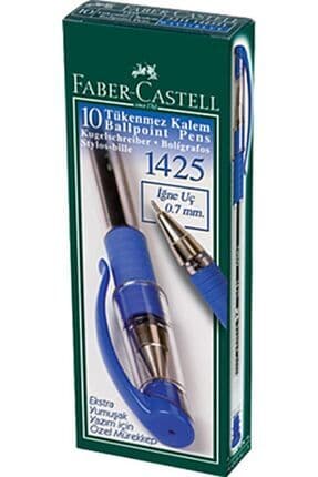 Faber Castel 10 Lu Paket Mavi 1425 Iğne Uçlu Tükenmez Kalem
