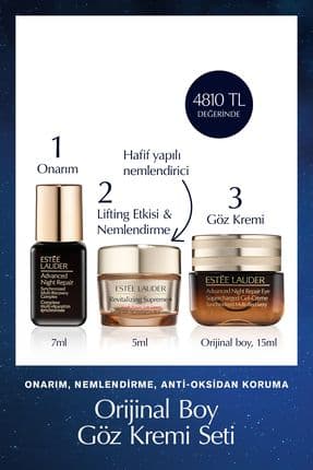 Cilt Bakım Seti - Advanced Night Repair Serum 7ml + Göz Kremi 15ml + Supreme Soft Nemlendirici 5ml