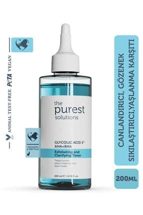 Canlandırıcı Ve Gözenek Sıkılaştırıcı Tüm Ciltler Için Glikolik Asit Tonik 200 Ml