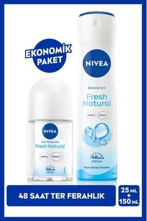 Kadın Sprey Deodorant Fresh Natural 150ml Ve Mini Roll-on Fresh Natural 25ml