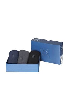 Bambu 3lü Çorap Set Gri-siyah-laci