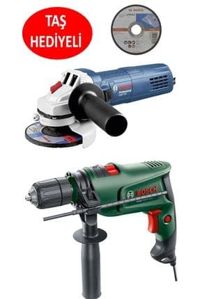 Spiral Taşlama Makinesi 750 Watt 115mm Sipral + Darbeli Matkap 600 Watt