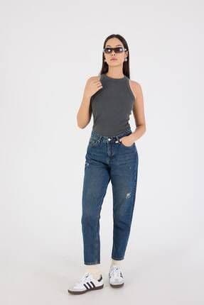 Yüksek Bel Mom Jean Pantolon PN8582-PNE