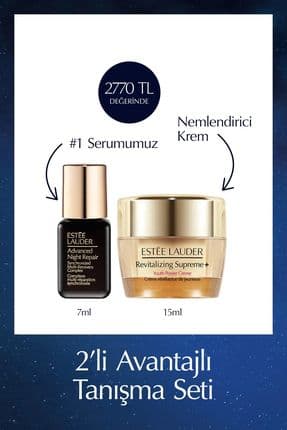 Seyahat Boy Cilt Bakım Seti - Advanced Night Repair Serum 7ml Revitalizing Supreme Krem 15ml