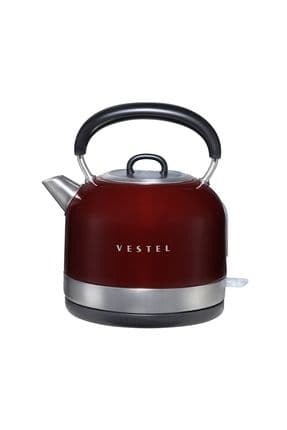 Retro Kettle Su Isıtıcı Bordo 2200 W 1.7 Çelik