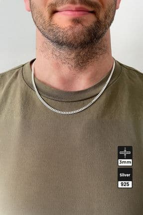 3mm Gurmet Gümüş 925 Ayar Kolye