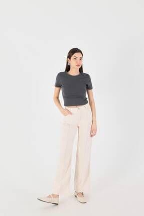 Bisiklet Yaka Basic T-shirt P15686-T8
