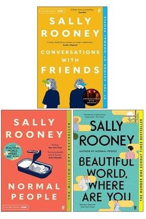 Sally Rooney 3-book Set (BEAUTİFUL WORLD WHERE ARE YOU , NORMAL PEOPLE, CONVERSATİONS WİTH FRİENDS)
