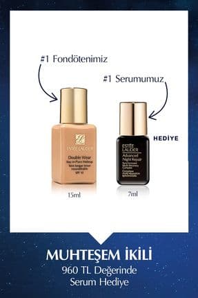 Seyahat Boy Fondöten - Double Wear Stay-in-place Fondöten Spf10 (RENK: 2N1 DESERT BEİGE) 15ml