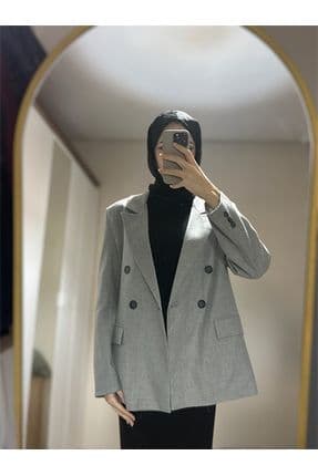 Gri Blazer Ceket