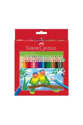 Faber-Castell Triangular Kuru Boya Kalem Seti 48 Renk