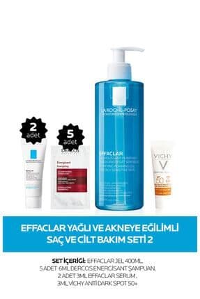 Effaclar Yağlı Ve Akneye Eğilimli Saç Ve Cilt Bakım Seti