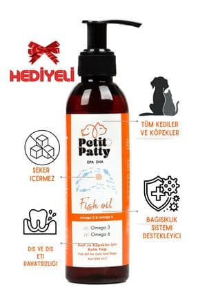 Fish Oil 200gr ( 30 gr Malt Hediyeli)kedi Ve Köpekler Için Balık Yağı Pp-33001, One Size