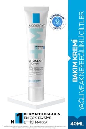 Effaclar Duo+M Cilt Bakım Kremi 40ml- Yağlı ve Akneye Eğilimli Ciltler