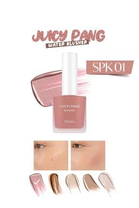 Meyve Kokulu, Nemlendirici Etkili Sedefli Kalıcı Sıvı Allık Juicy-Pang Water Blusher Shimmer (Spk01)