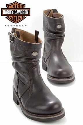 Dark Brown Hakiki Deri Kadın Bot & Bootie Hd0777063403