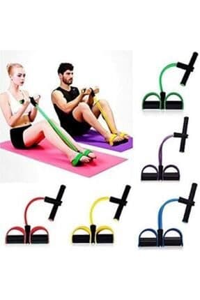 Body Trimmer Mekik Çekme Aleti Evde Spor Lastikli Egzersiz Lastiği Turuncu